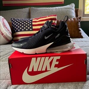 Nike Navy Blue Air Max 270 Kids Sneakers